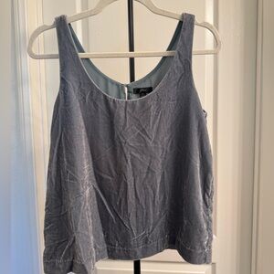 J. Crew Velvet Shift Tank Top